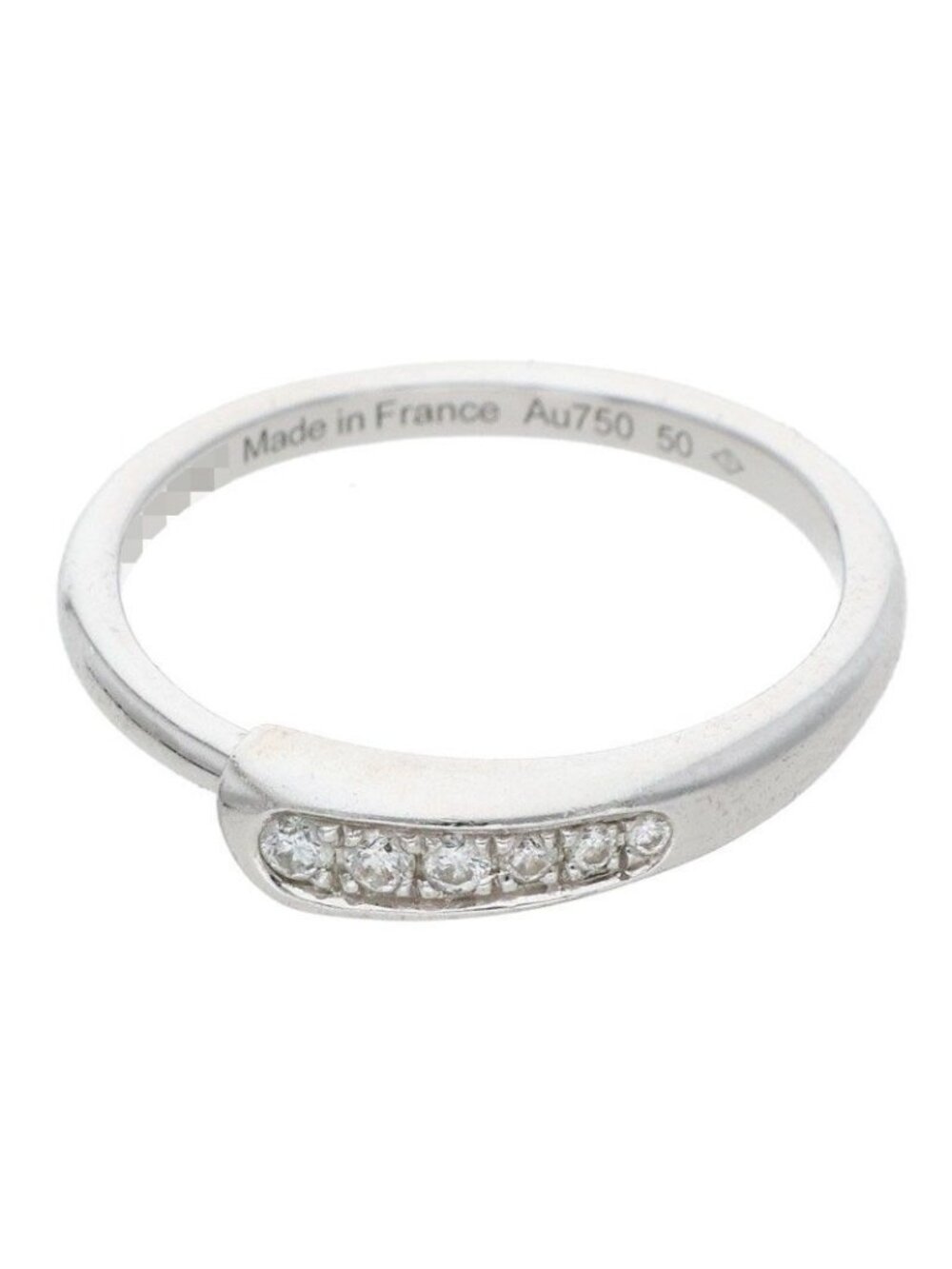 Hermes Chaine D'ancre Punk 18k White Gold Diamond Ring